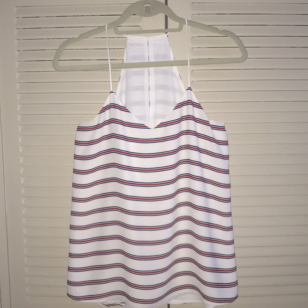 Express V-Neck Cami - Stripes pattern